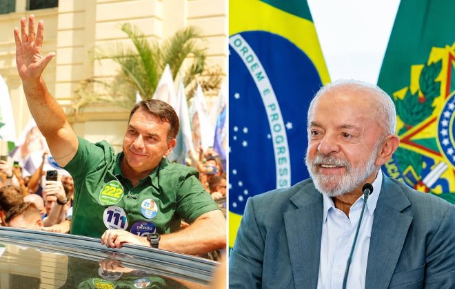 Flávio Bolsonaro e Lula. Fotos: Foto: Vittor Sales/Ricardo Stuckert/Divulgação