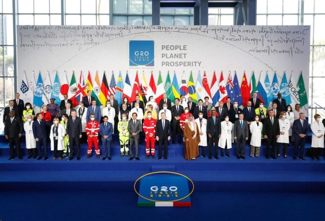 (Roma - Itália, 30/10/2021) Fotografia Oficial com os Chefes de Delegação do G20.
Foto: Alan Santos/PR