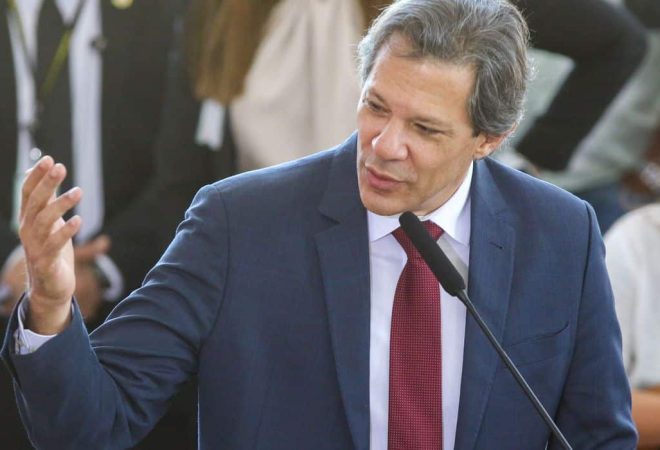 Brasília - 28/06/2023 O ministro da Fazenda, Fernando Haddad, durante   anúncio do Plano Safra da Agricultura Familiar 2023/2024 Foto: Fabio Rodrigues-Pozzebom/ Agência Brasil