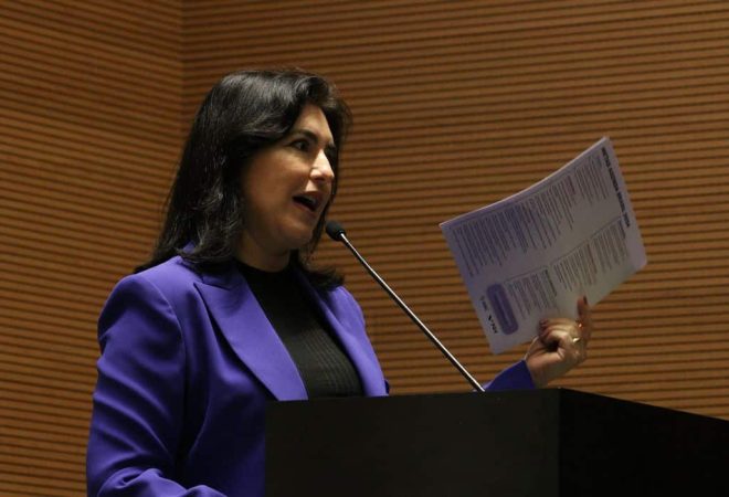 Ministra Simone Tebet em São Paulo