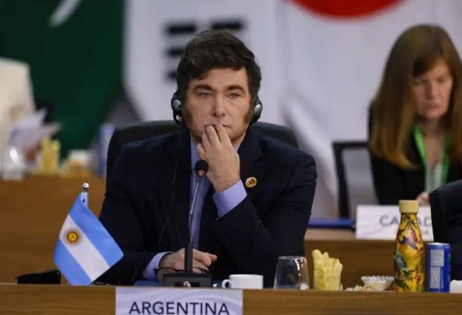 O presidente da Argentina, Javier Milei. Foto: Tomaz Silva/Agência Brasil