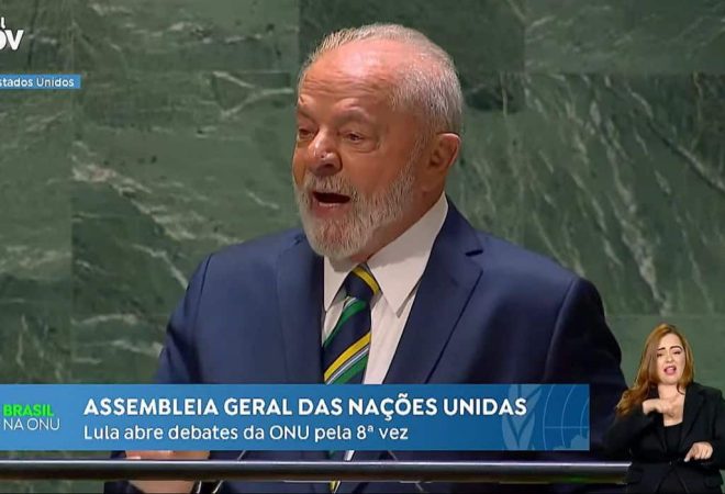 Nova York, Estados Unidos, 19.09.2023 - Presidente Lula discursa na abertura da 78º Assembleia Geral da ONU. Imagem: Canal Gov