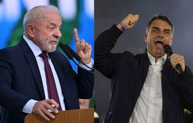 lula e flavio bolsonaro