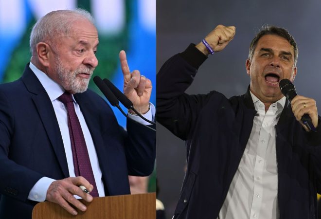 lula e flavio bolsonaro