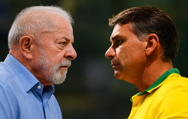 lula e flávio bolsonaro