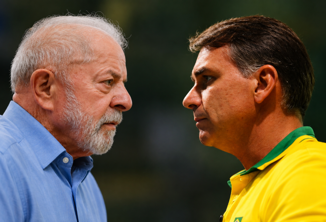 lula e flávio bolsonaro