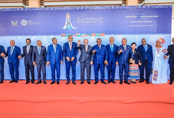 São Tomé e Príncipe, 27.08.2023 - Presidente Lula participa da sessão de abertura da XIV Conferência de Chefes de Estado e de Governo da Comunidade dos Países de Língua Portuguesa (CPLP). Foto: Ricardo Stuckert/PR