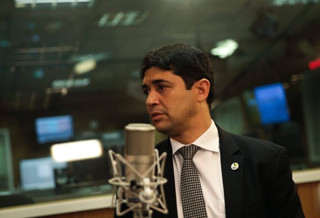 O ministro da Controladoria Geral da União (CGU), Wagner Rosário, participa do programa A Voz do Brasil