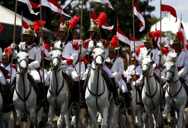 O 1º Regimento de Cavalaria de Guardas (1º RCG), oficialmente denominado como Dragões da Independência participa do desfile cívico-militar de 07 de setembro na Esplanada dos Ministérios.