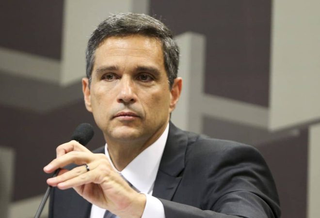 O economista Roberto de Oliveira Campos Neto, indicado pela Presidência da República para o cargo de presidente do Banco Central, durante sabatina na Comissão de Assuntos Econômicos (CAE) do Senado.