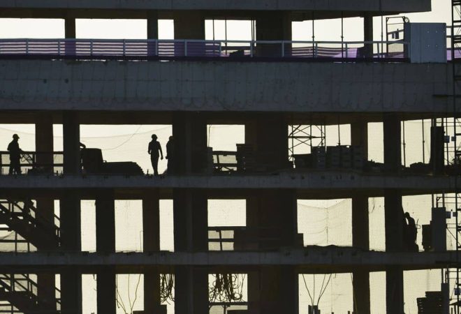 Construção de prédios residenciais e comerciais no Setor Noroeste em Brasília