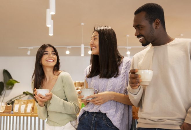 people-drinking-coffee-spacious-cafeteria