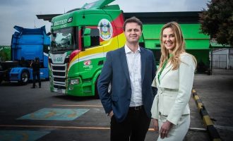 Vinícius e Vanessa Pilz, da Reiter Log: "“Acreditamos que a transformação do transporte de cargas passa pela combinação de diferentes tecnologias" (Leandro Fonseca /Exame)