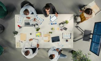 reunião de trabalho planilha escritório