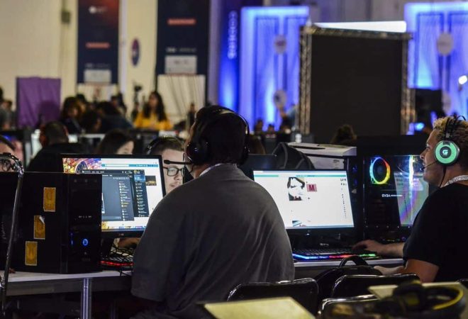 Décima segunda Campus Party, um dos maiores eventos de tecnologia do mundo, no Expo Center Norte, em São Paulo.