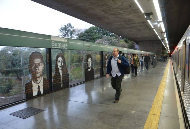 Estação Sumaré da linha verde do metrô de São Paulo.