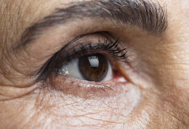 sobrancelha-de-close-up-da-mulher-senior