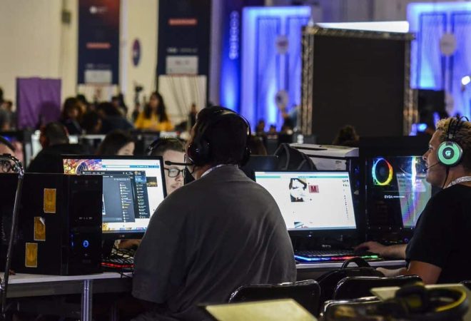 Décima segunda Campus Party, um dos maiores eventos de tecnologia do mundo, no Expo Center Norte, em São Paulo.