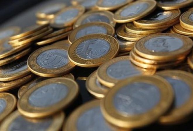 Imagem ilustrativa de moedas de real