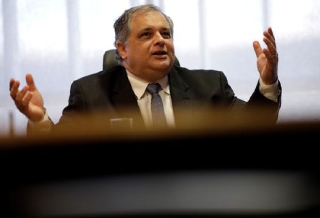 Vice-procurador-geral eleitoral, Humberto Jacques, durante entrevista à Reuters
