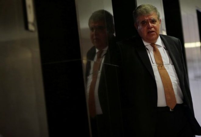 Ministro da Secretaria de Governo, Carlos Marun, antes de entrevista coletiva em Brasília