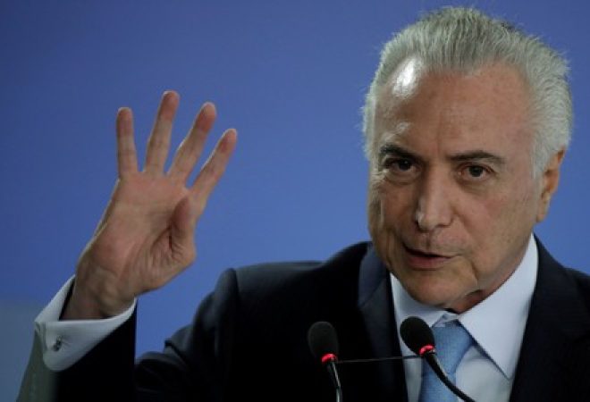 Temer fala durante cerimônia em Brasília