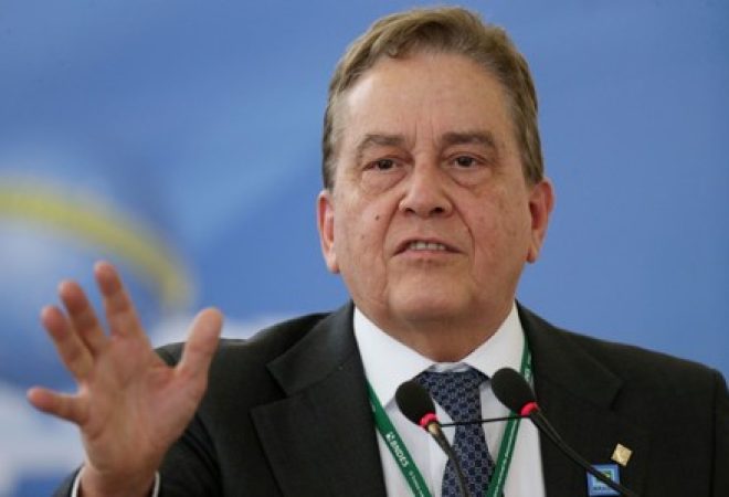 Presidente do BNDES Paulo Rabello de Castro durante cerimônia no Palácio do Planalto