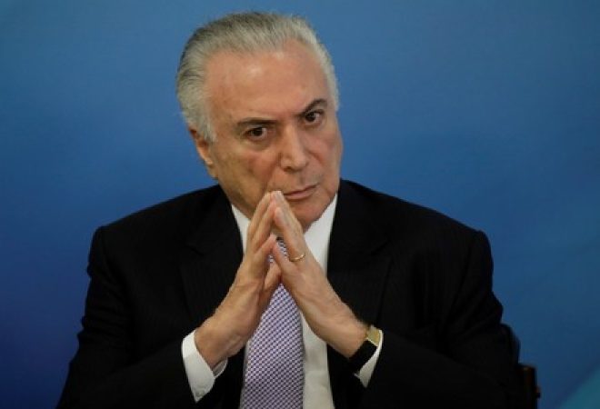Temer durante cerimônia em Brasília