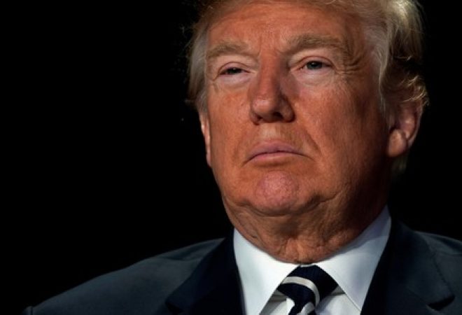Presidente dos Estados Unidos, Donald Trump, em Washington