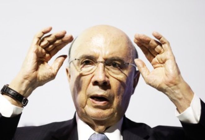 Ministro da Fazenda, Henrique Meirelles, durante evento em São Paulo