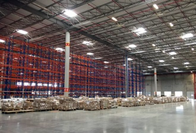 Visão geral do armazém da operadora logística Luft, que será usado pela Amazon.com Inc em Cajamar II