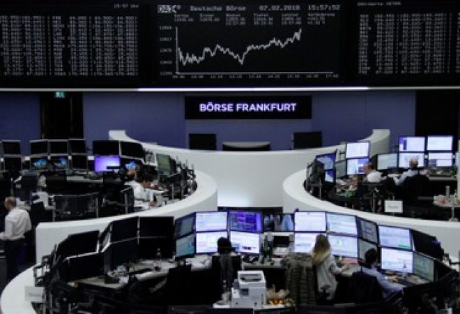 Índice DAX é visto durante pregão da Bolsa de Frankfurt