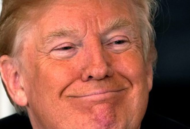Presidente Donald Trump durante reunião na Casa Branca sobre sua iniciativa para infraestrutura