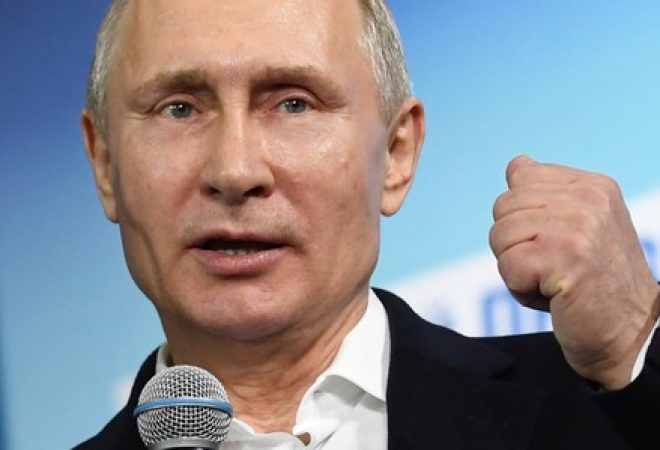 Presidente russo, Vladimir Putin, discursa em Moscou