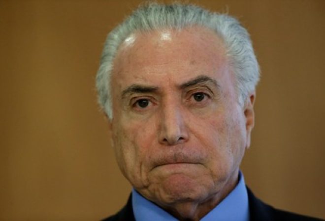 Temer durante evento no Palácio do Planalto