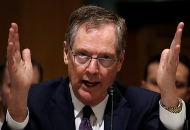 Representante comercial dos EUA, Robert Lighthizer, em Washington