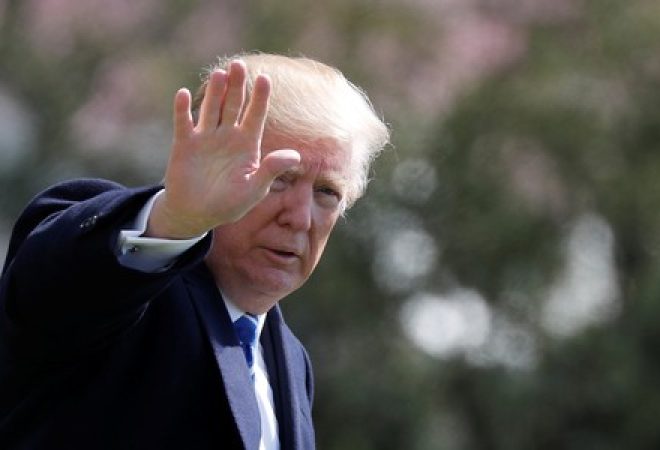 Presidente dos Estados Unidos, Donald Trump, na Casa Branca, em Washington