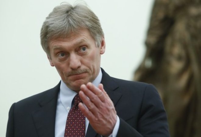 Porta-voz do Kremlin, Dmitry Peskov, durante reunião em Moscou, na Rússia