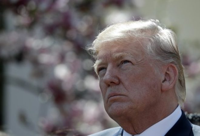 Presidente dos Estados Unidos, Donald Trump, na Casa Branca, em Washington