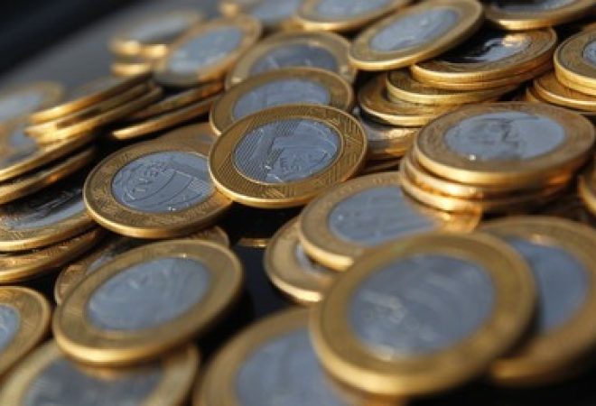 Imagem ilustrativa de moedas de real