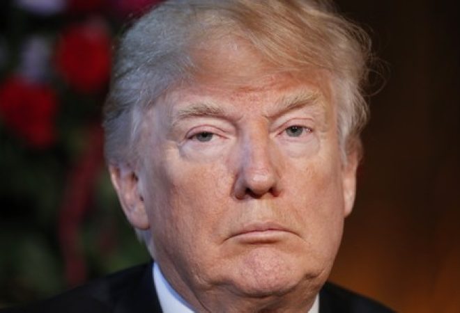 Presidente dos Estados Unidos, Donald Trump, em Palm Beach, na Flórida
