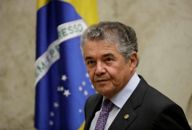 Ministro Marco Aurélio em sessão do STF
