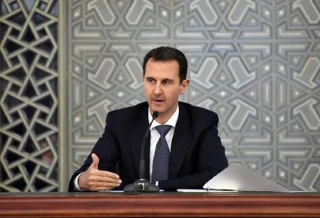 Presidente sírio, Bashar al-Assad, em Damasco