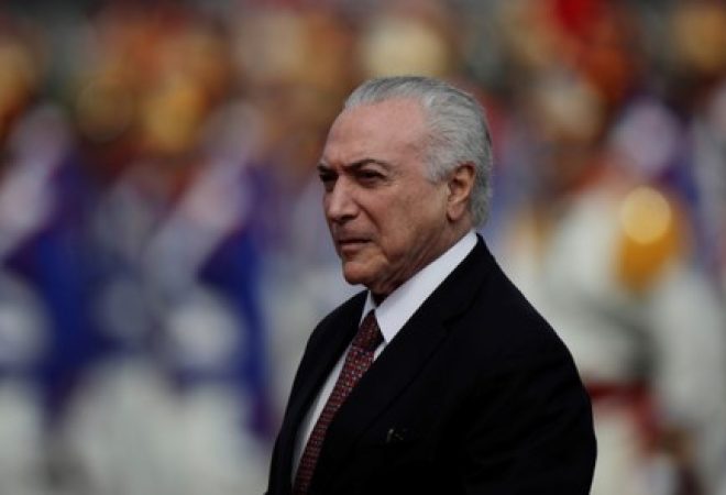 Presidente Michel Temer durante cerimônia em Brasília