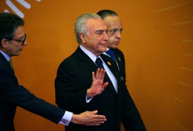 Presidente Michel Temer durante Cúpula das Américas no Peru
