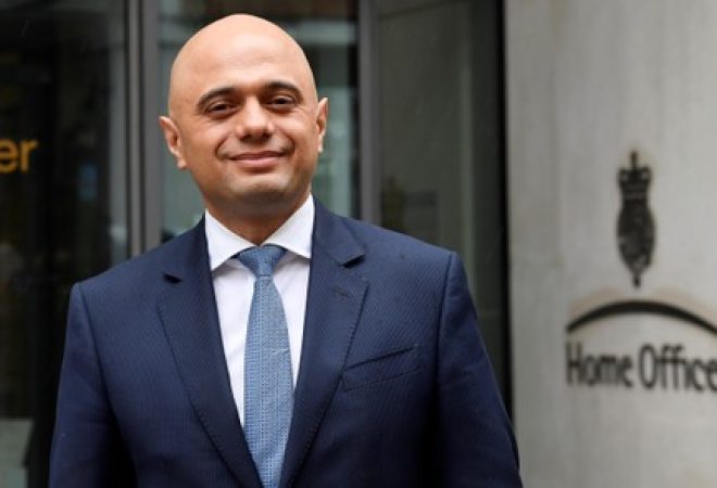 Novo secretário do Interior britânico, Sajid Javid