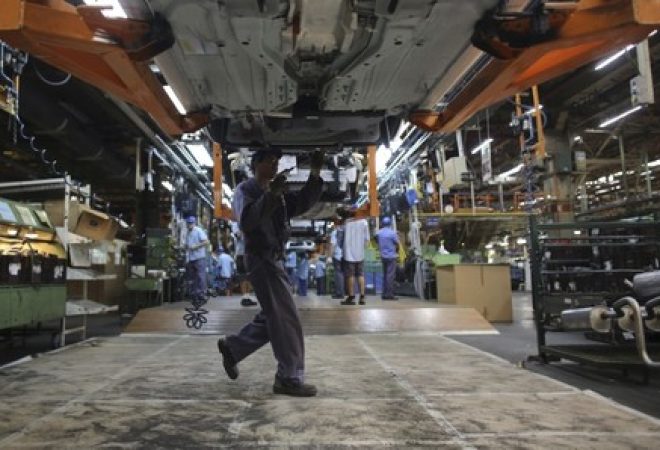 Linha de montagem da Ford em São Bernardo do Campo