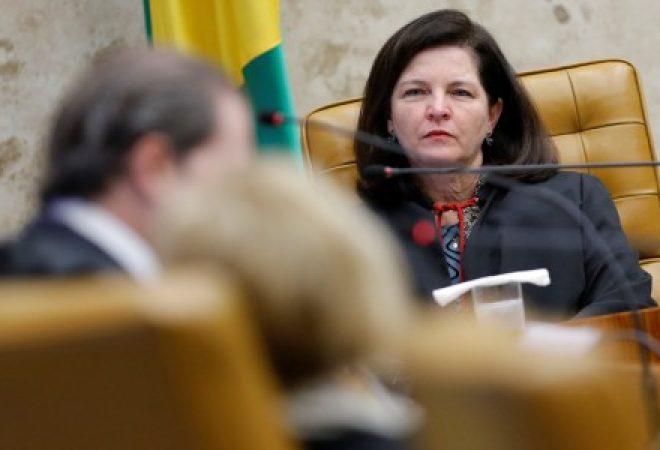 Procuradora-geral da República, Raquel Dodge, durante sessão do STF