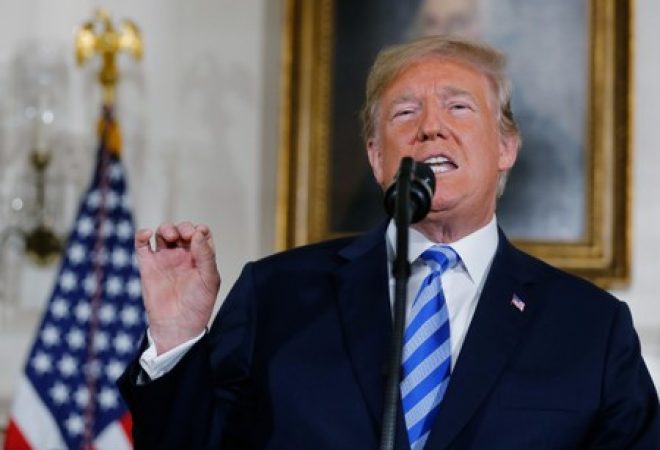 Trump anuncia retirada dos EUA de acordo com Irã