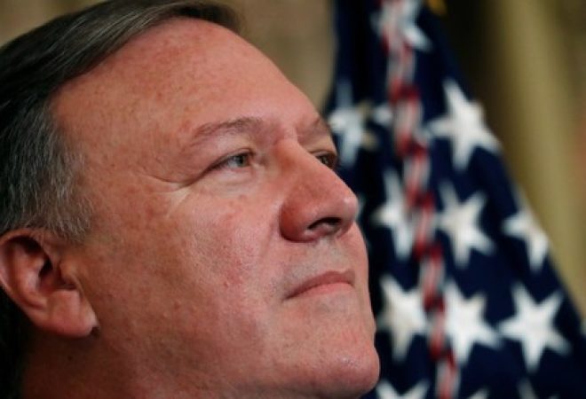Secretário de Estado dos EUA, Mike Pompeo